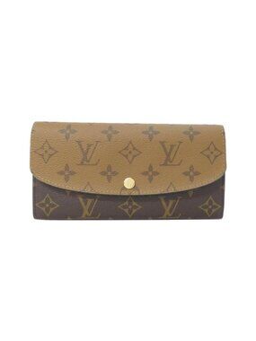 Louis Vuitton Monogram Reverse Portefeuille Emily Wallet Brown Marron